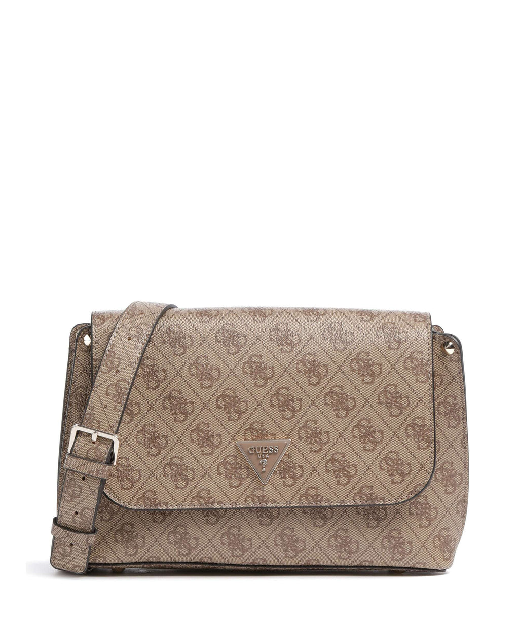 Guess Meridian Crossbody bag latte logo