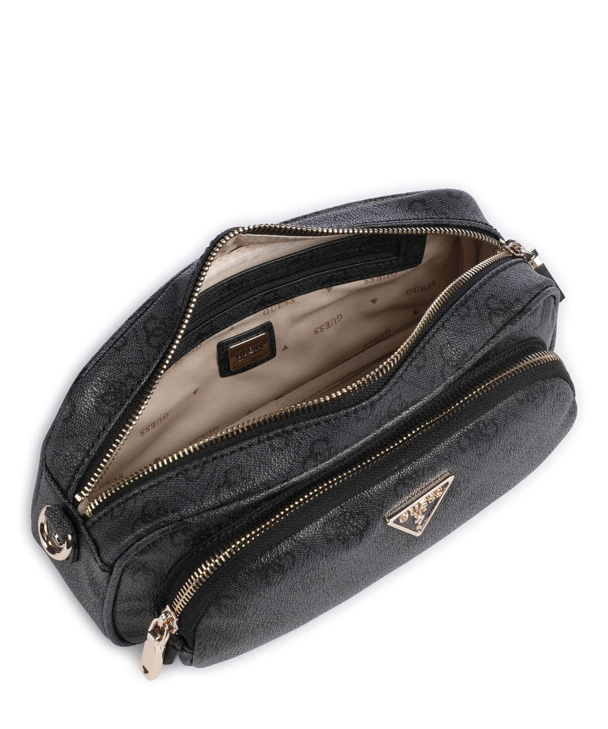Guess Power Play Crossbody bag coal logo