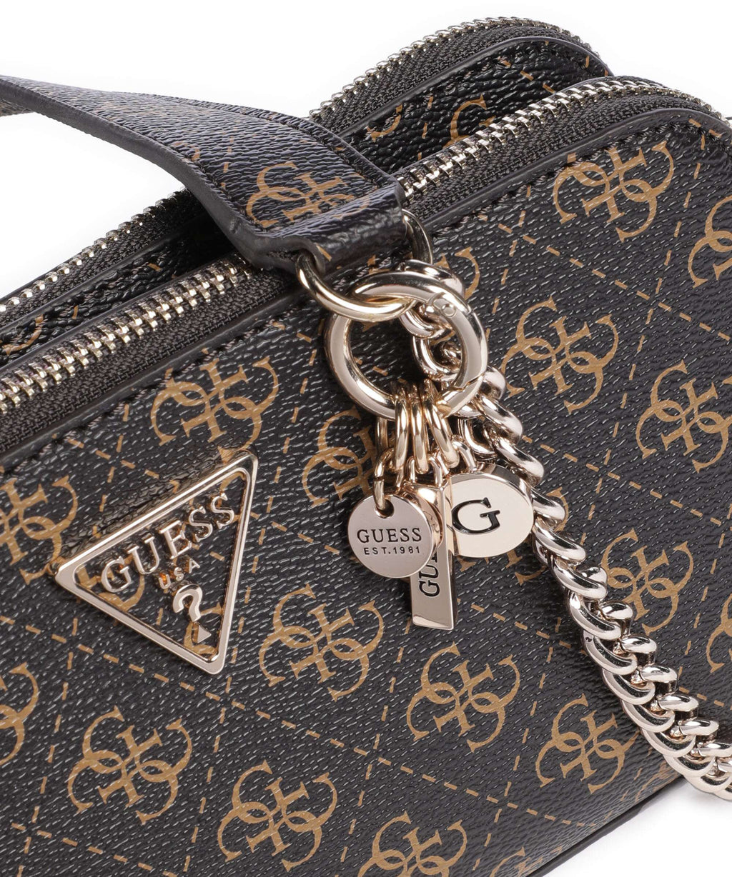 Guess Erica Crossbody bag brown logo