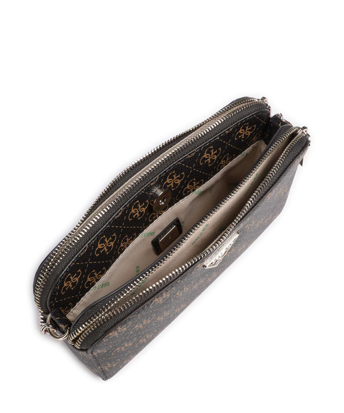 Guess Erica Eco Crossbody bag brown logo