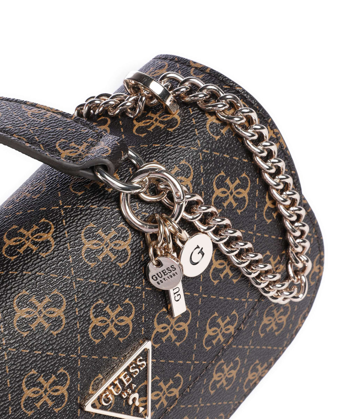 Guess Erica Eco Shoulder bag brown logo