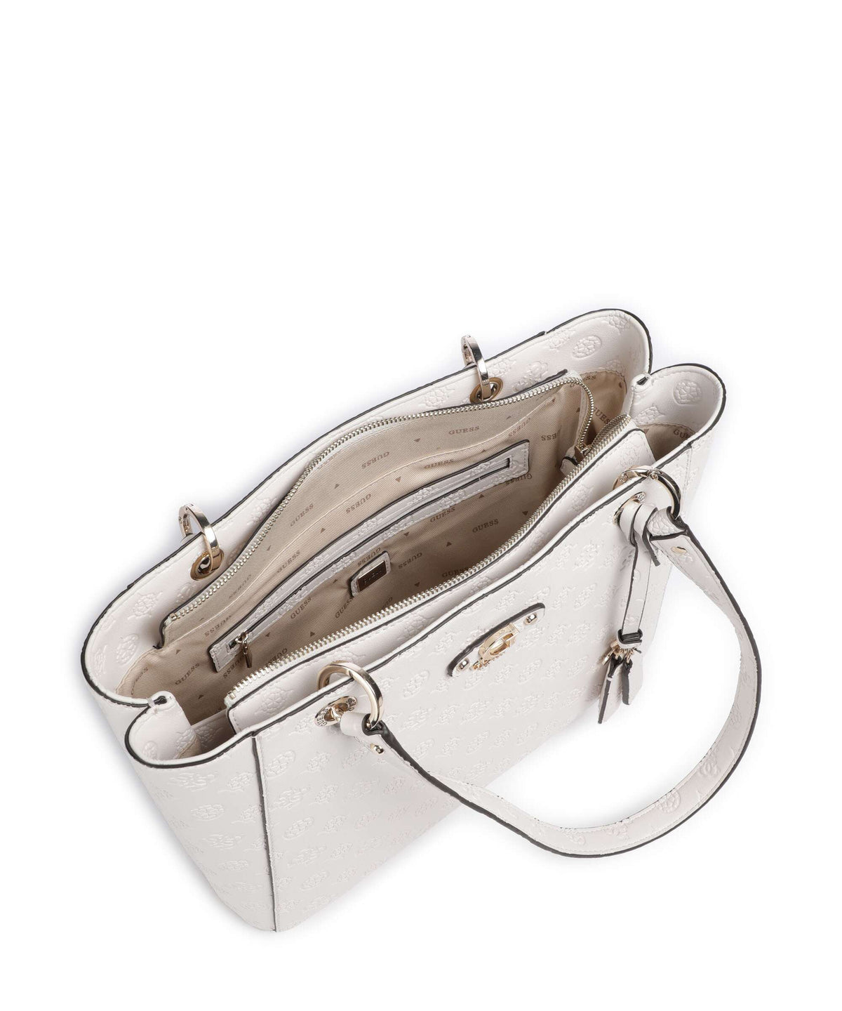 Guess Gerty Peony Tote bag offwhite