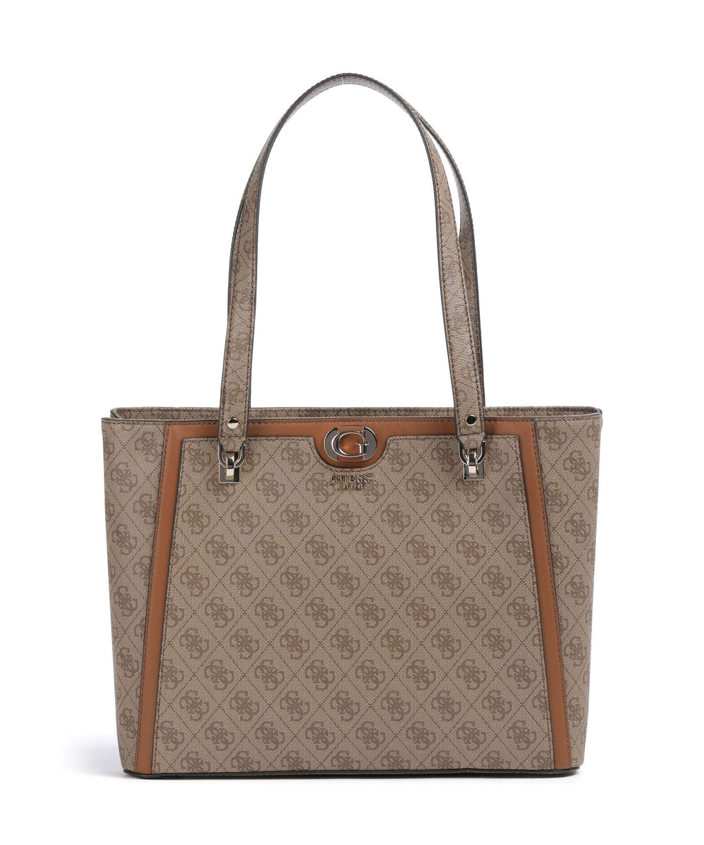 Guess Orlina 4G Logo Tote bag latte logo/brown