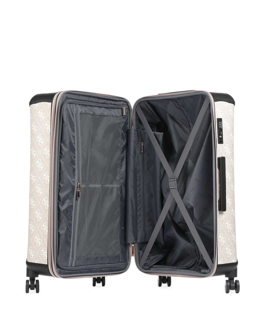 Guess Berta Maxi 4G Spinner (4 wheels) sand logo