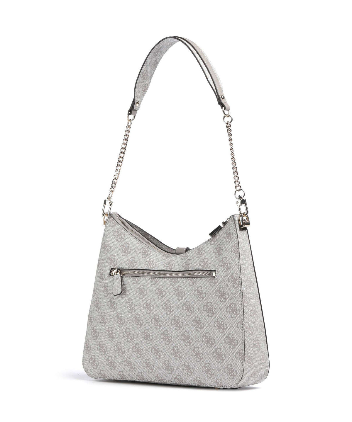 Guess Zamira Shoulder bag dark taupe logo