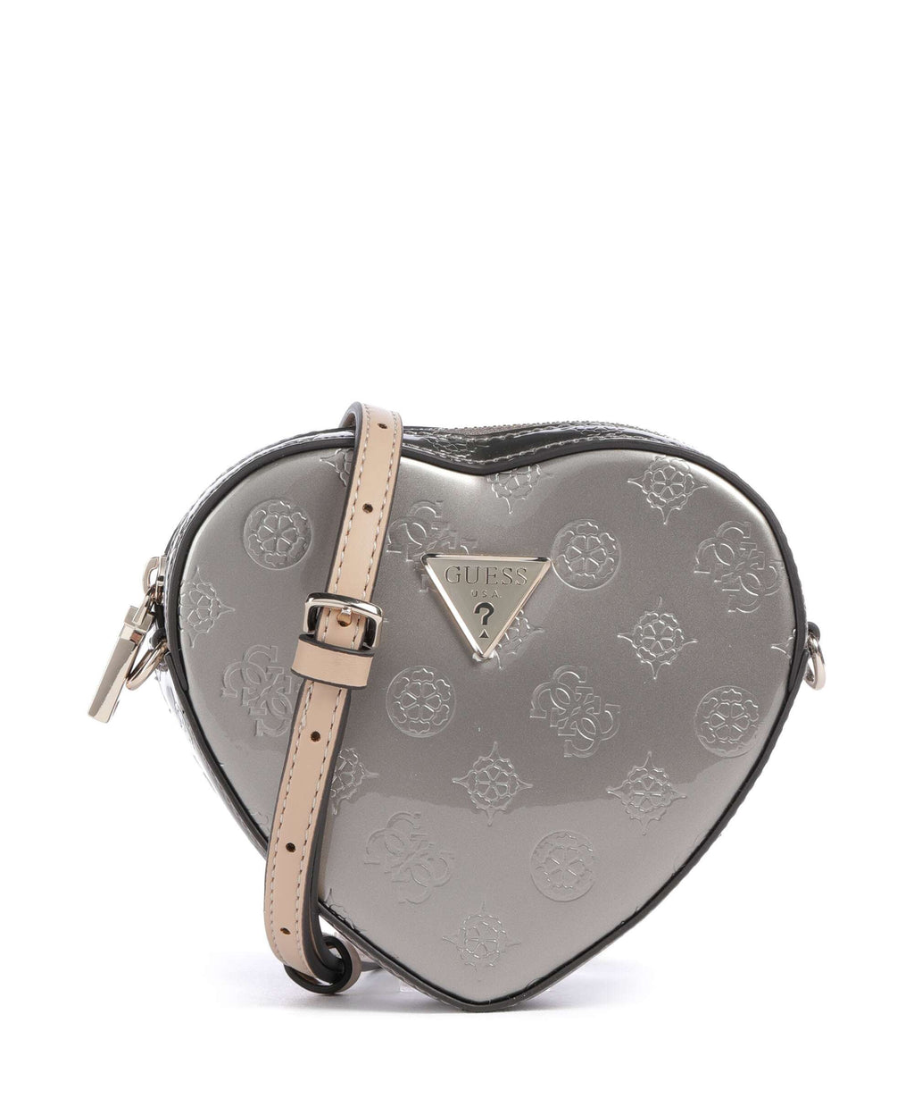Guess Arnela Crossbody bag pewter logo