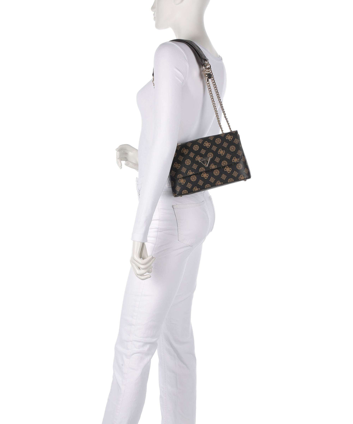 Guess Erica Eco Shoulder bag mocha logo