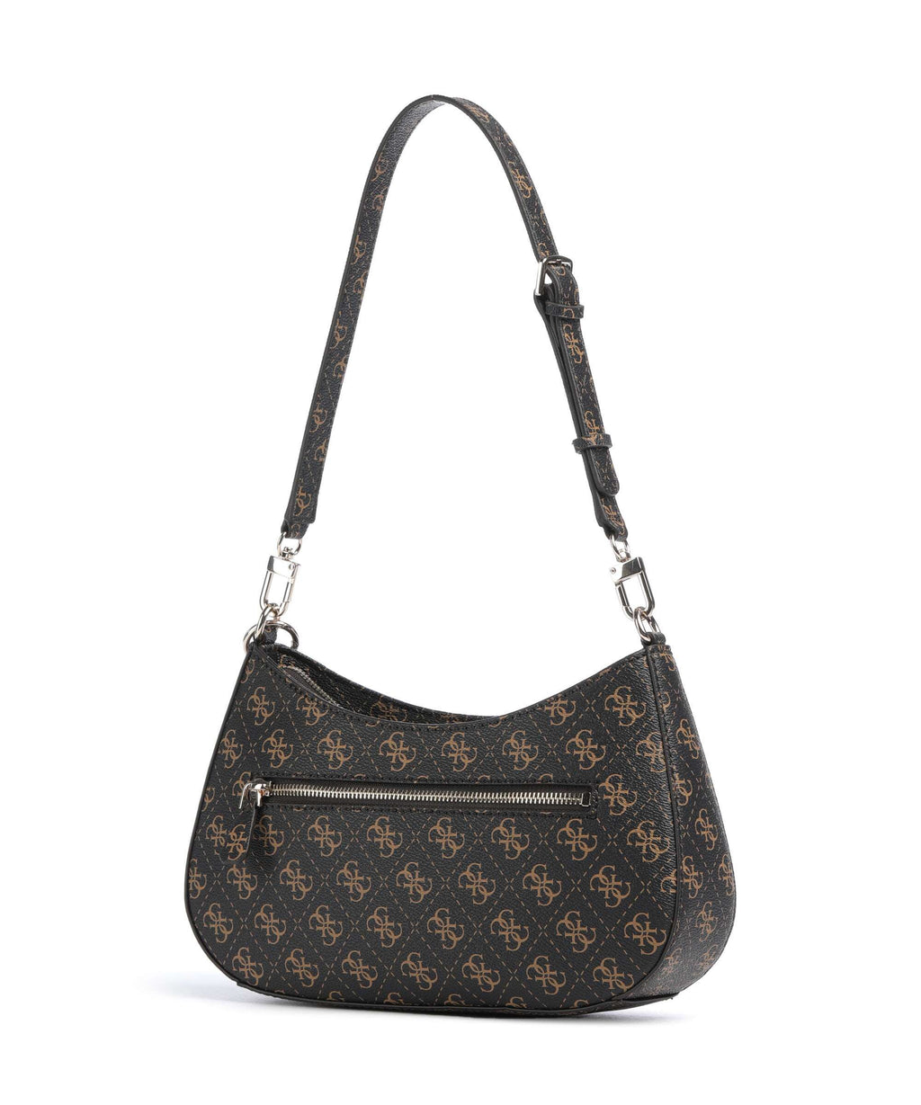 Guess Noelle Q Logo Shoulder bag brown logo
