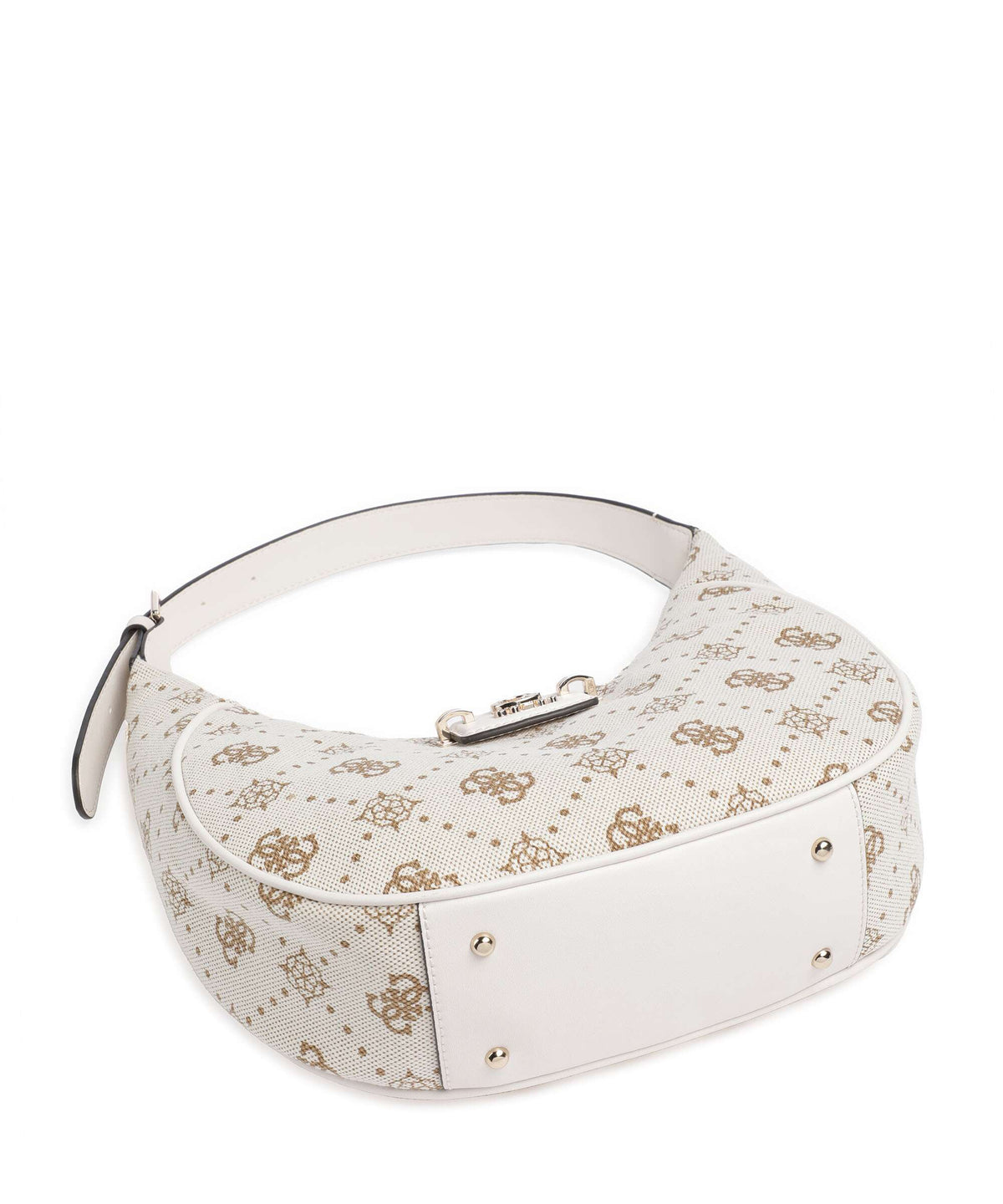Guess Neda 4G Peony Logo Hobo bag offwhite logo