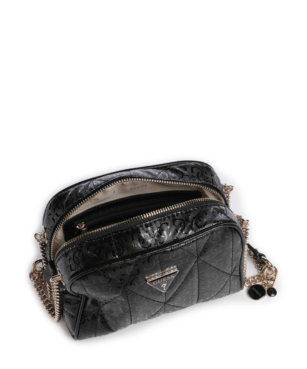 Guess Aldina G-Shine Crossbody bag black