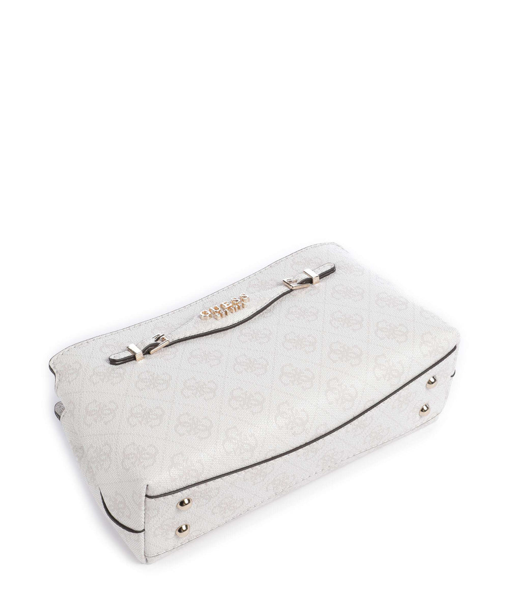 Guess Katya 4G Logo Crossbody bag white logo