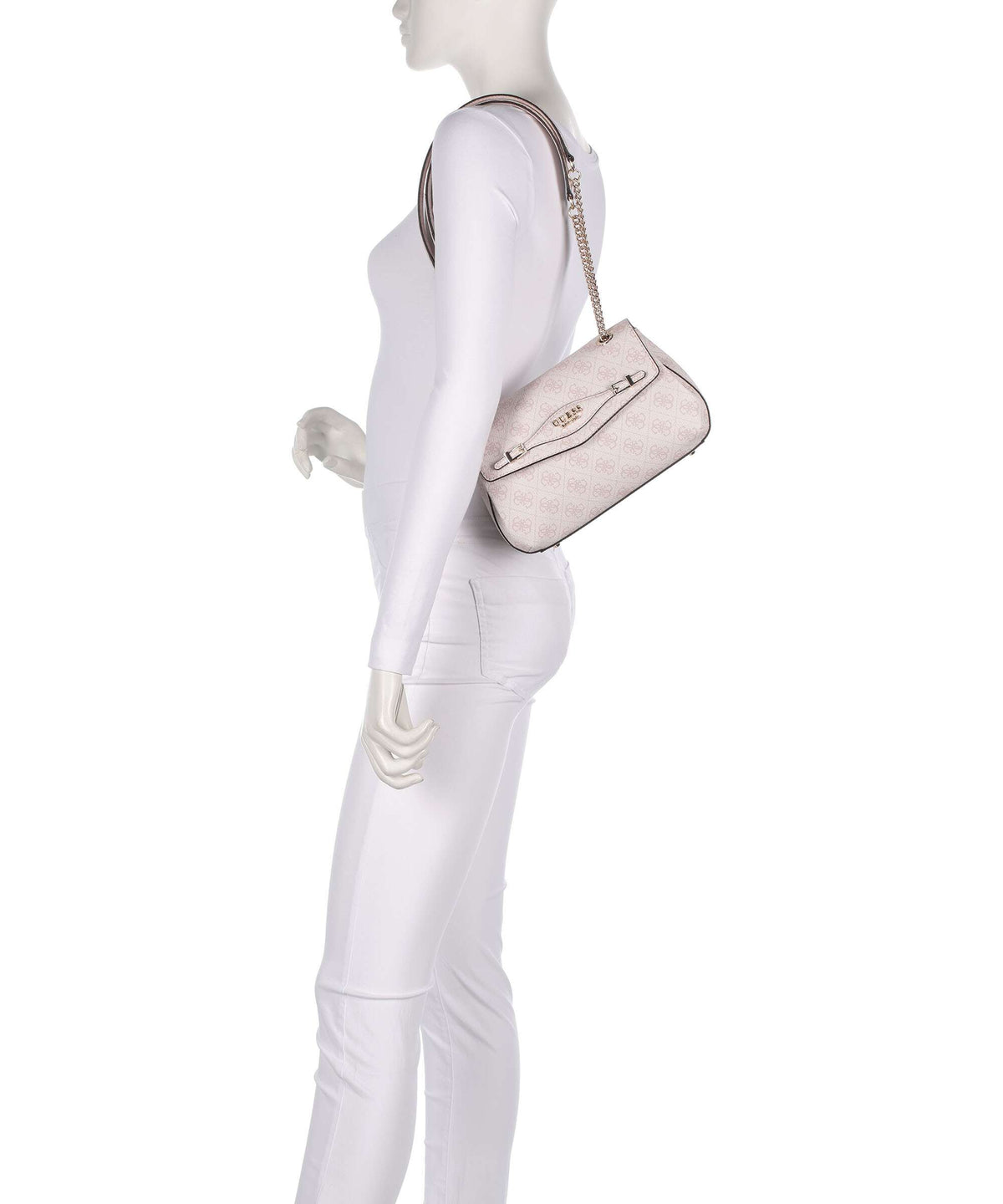 Guess Katya 4G Logo Shoulder bag rose water logo