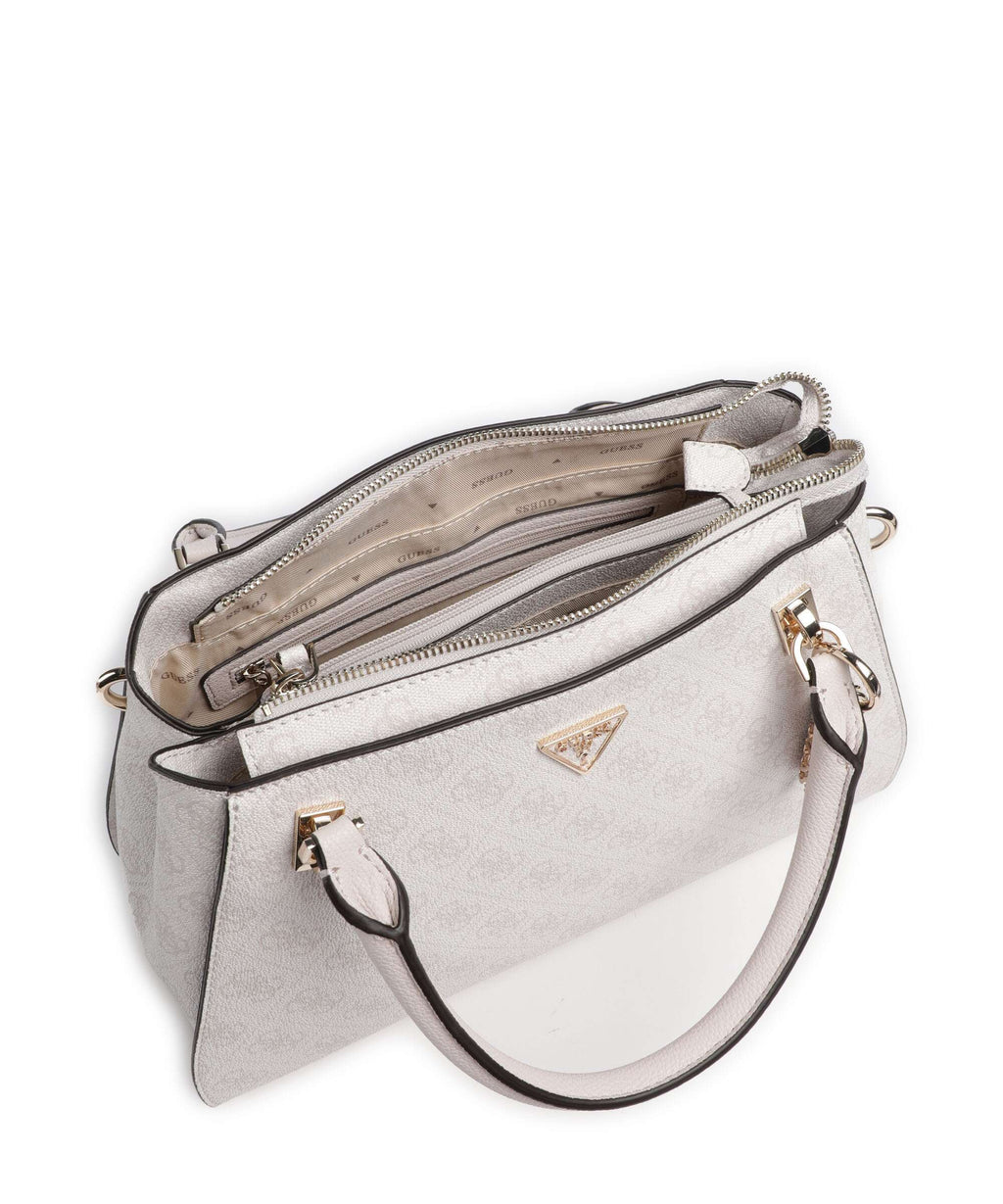 Guess Noelle 4G Logo Handbag white logo