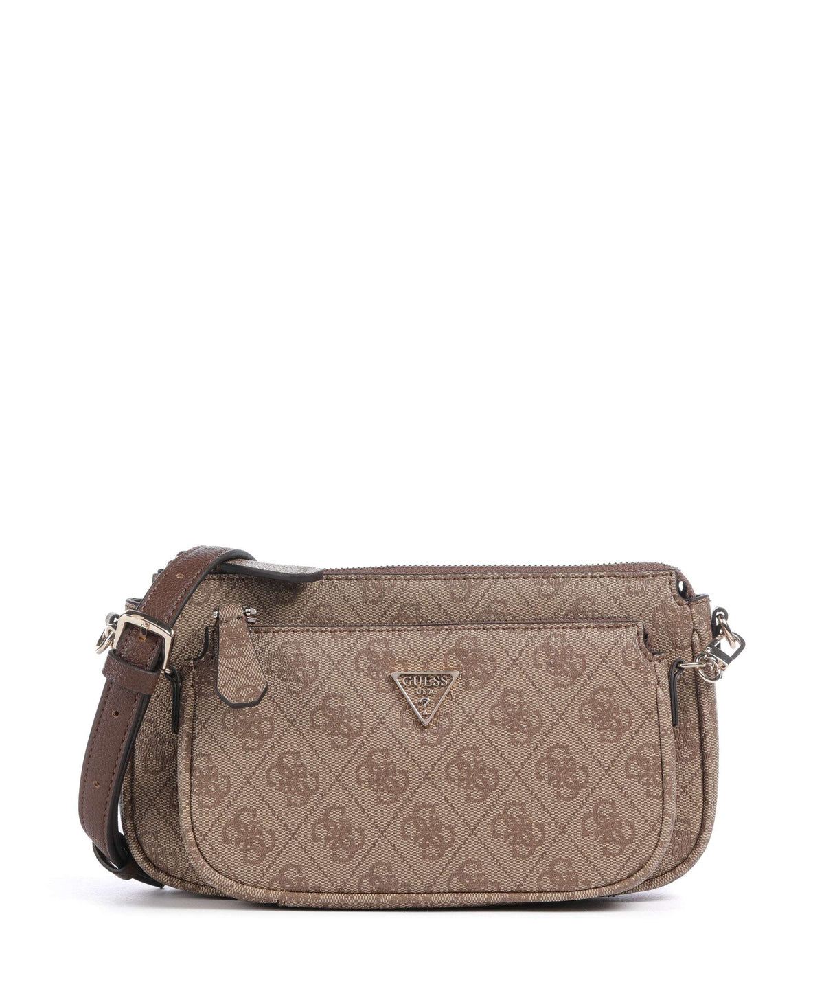 Guess Noelle 4G Logo Shoulder bag latte logo/brown