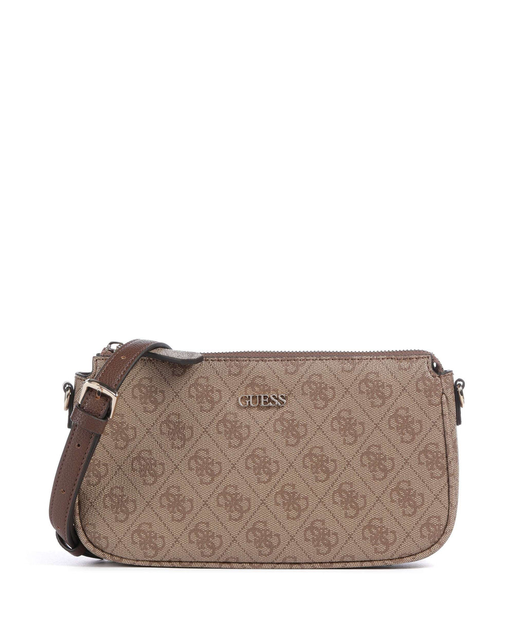 Guess Noelle 4G Logo Shoulder bag latte logo/brown