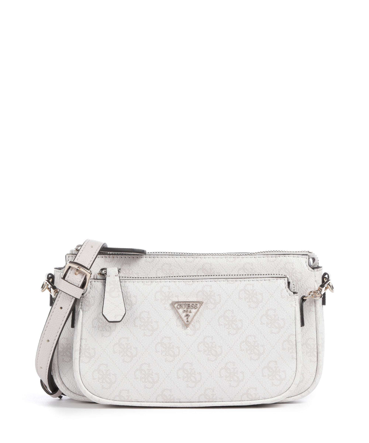 Guess Noelle 4G Logo Shoulder bag white logo