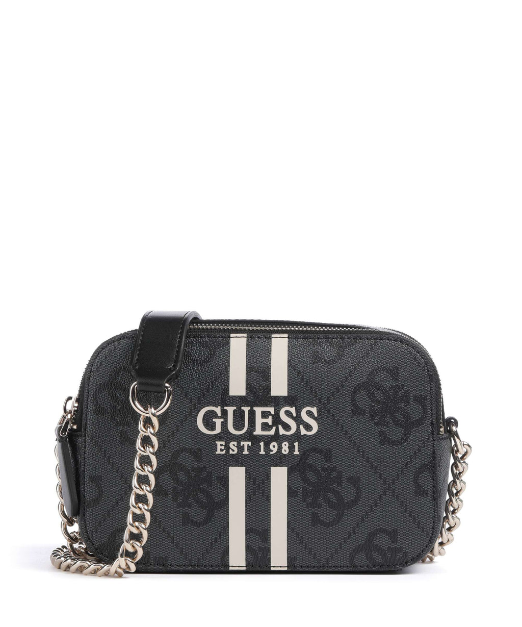 Guess Noelle 4G Logo Crossbody bag coal logo