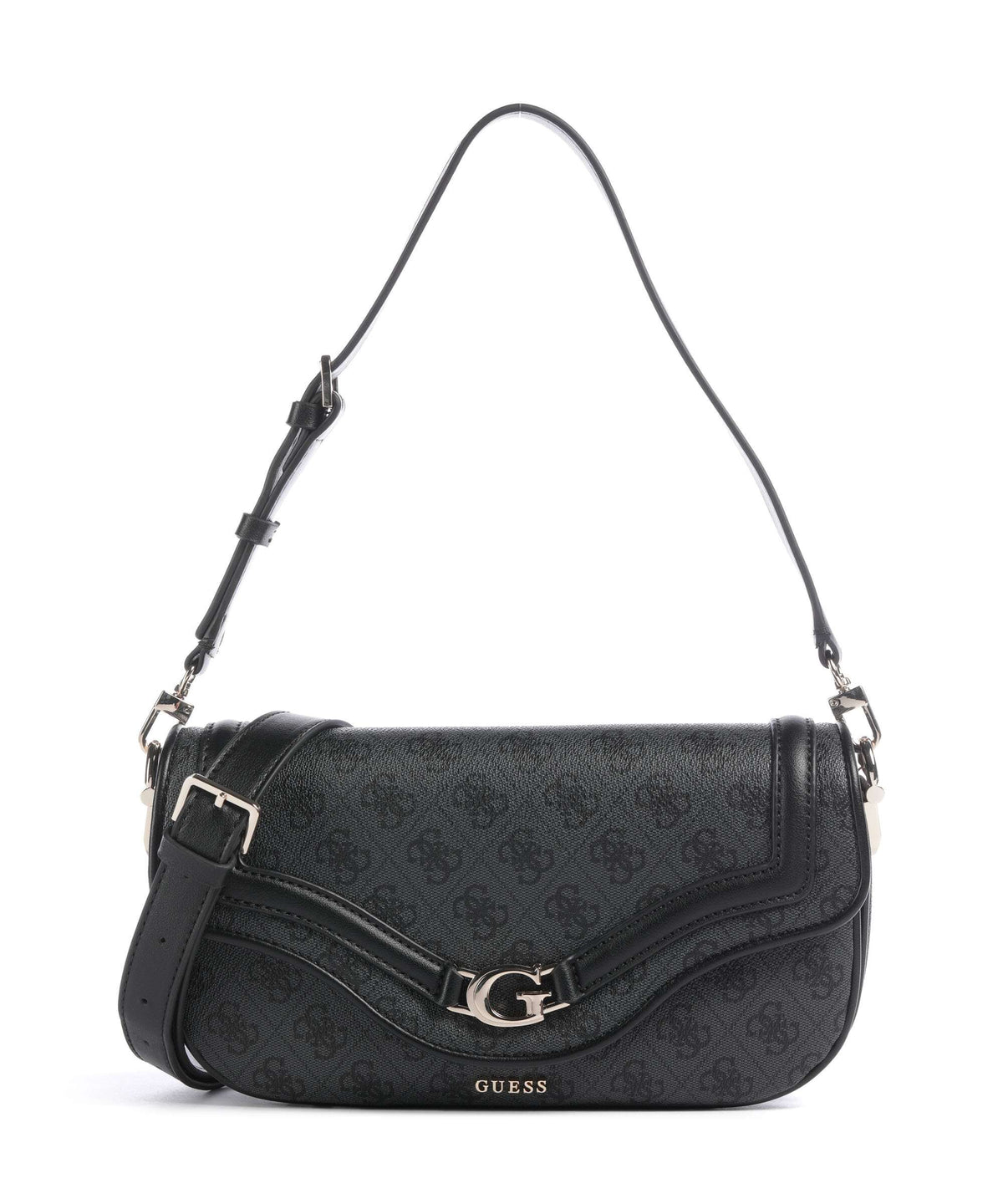 Guess Dea Shoulder bag coal logo