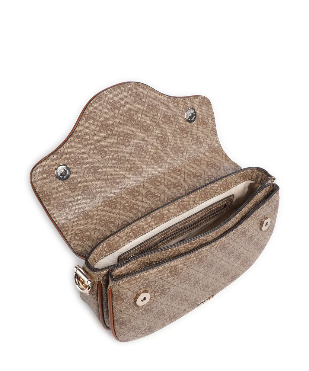 Guess Dea Shoulder bag latte logo
