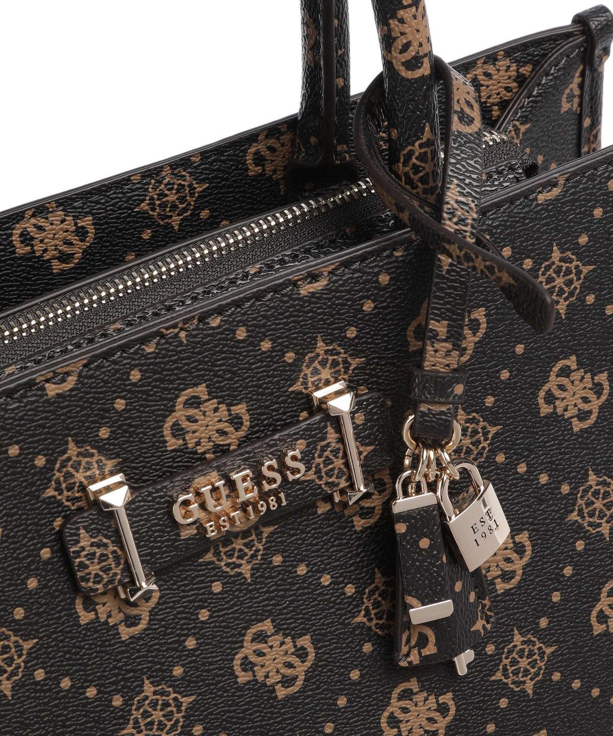 Guess Silia Handbag espresso logo