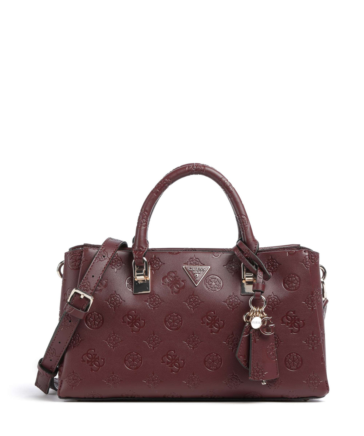 Guess Tisha Handbag wine logo