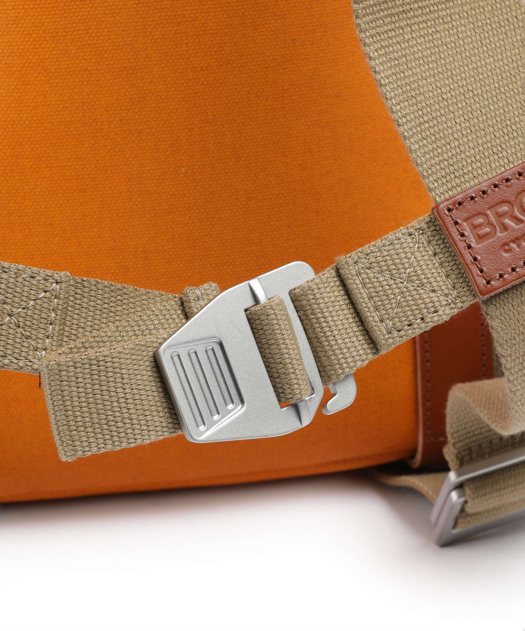 Brooks England Pickwick Cotton Canvas Small Rolltop backpack goosebeak