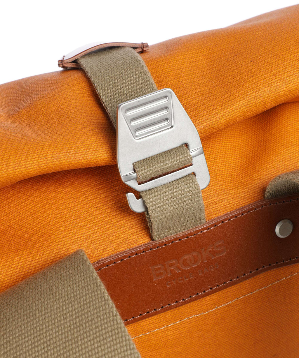 Brooks England Pickwick Cotton Canvas Small Rolltop backpack goosebeak