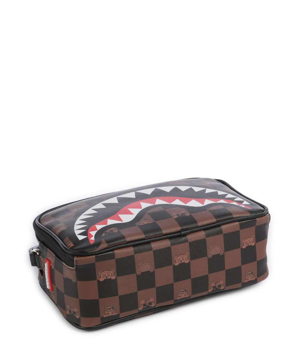 Sprayground Peeking Character Check Toiletry bag multicolour