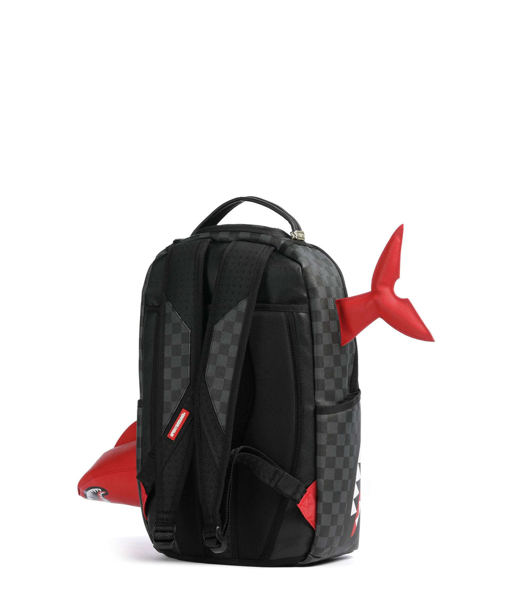 Sprayground Shark Smashed Through Backpack black