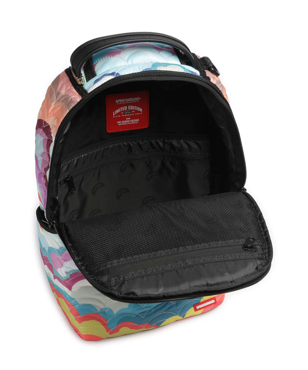 Sprayground Quilted Cloud Shark Backpack multicolour