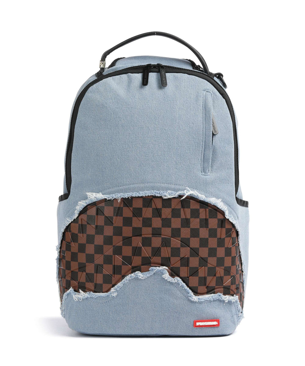 Sprayground Denim Shark Backpack blue