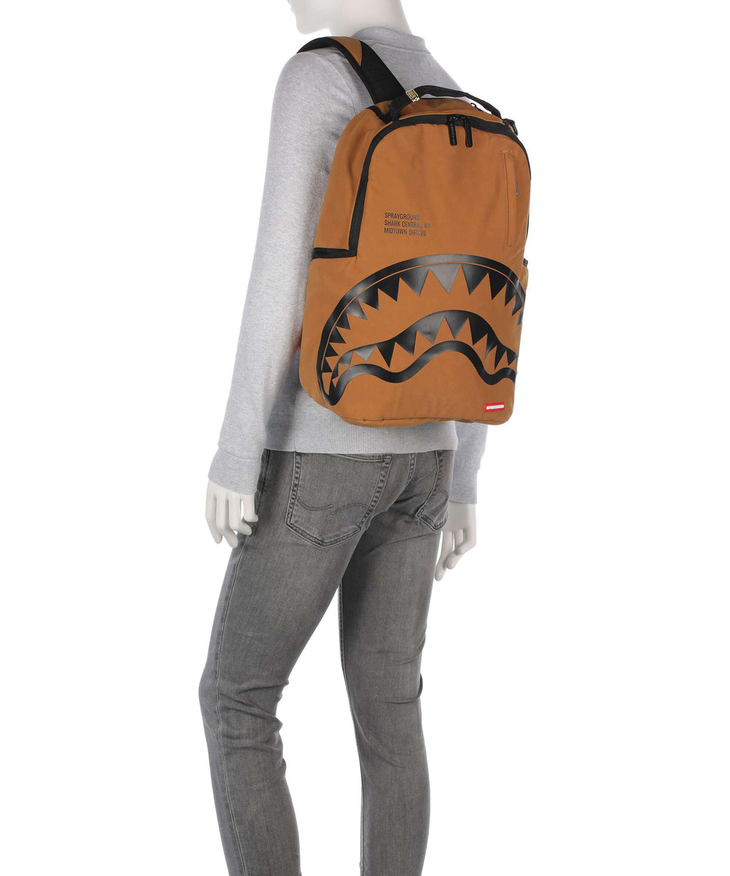 Sprayground Shark Central Backpack brown