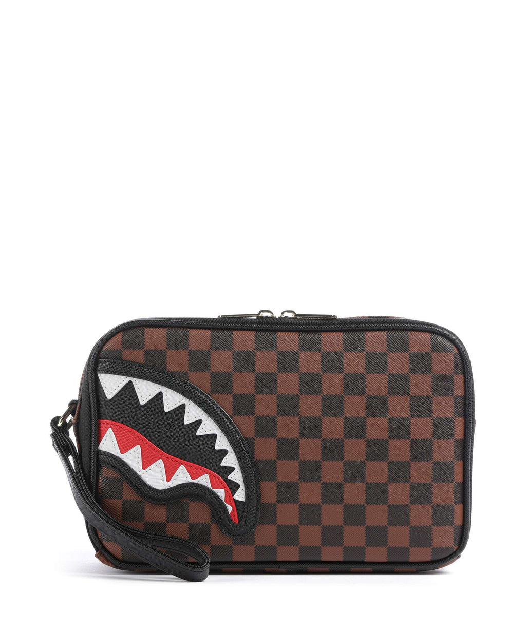 Sprayground Sawtooth Sharks in Paris Toiletry bag brown