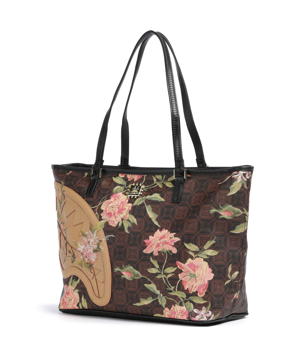 Sprayground AI Henny Floral Tote bag brown
