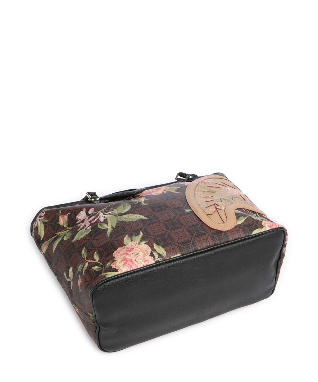 Sprayground AI Henny Floral Tote bag brown