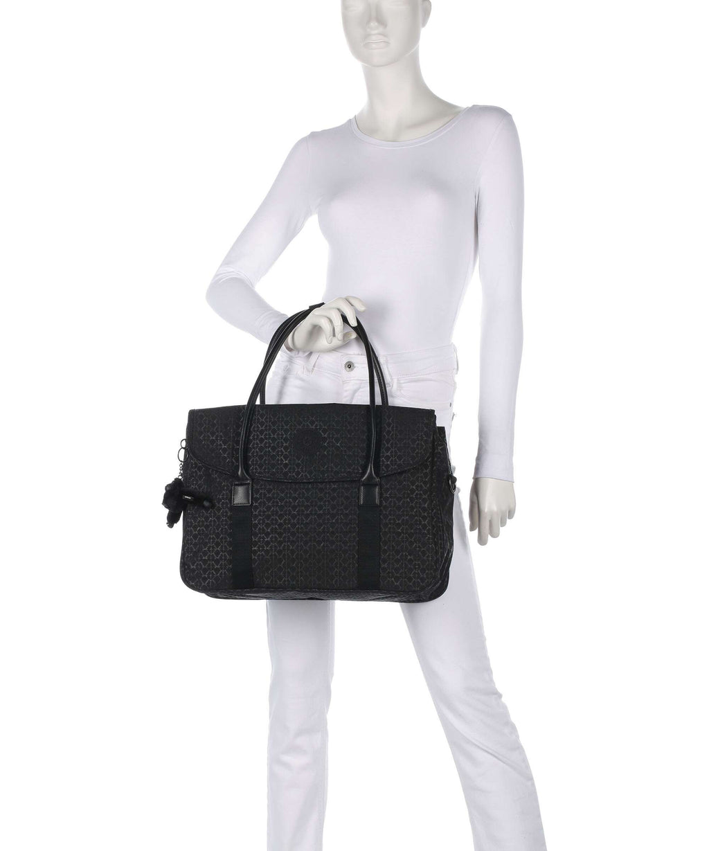 Kipling Basic Superworker Handbag signature embossed
