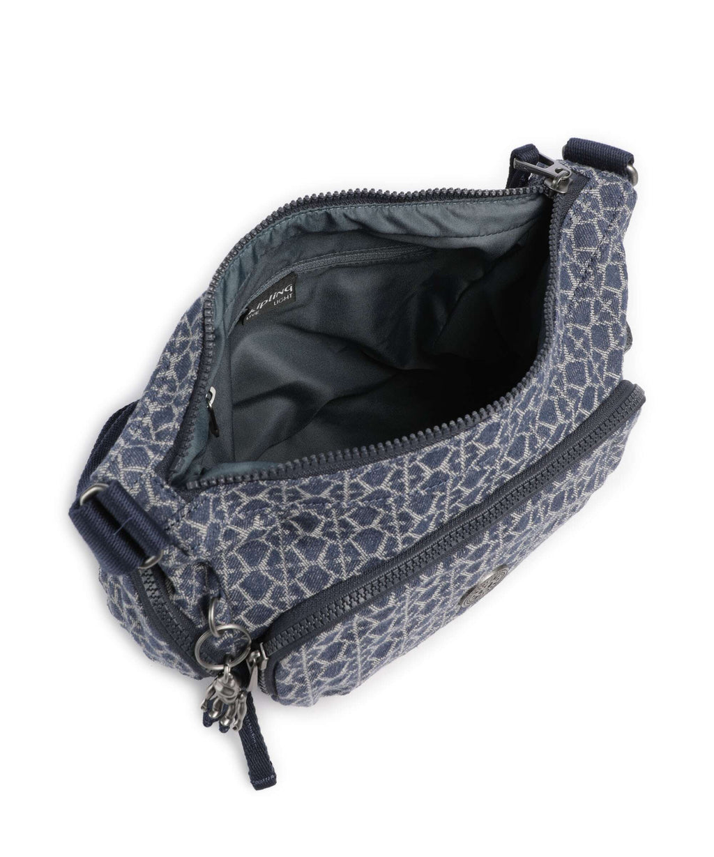 Kipling Denim Love Gabb S Crossbody bag signature denim