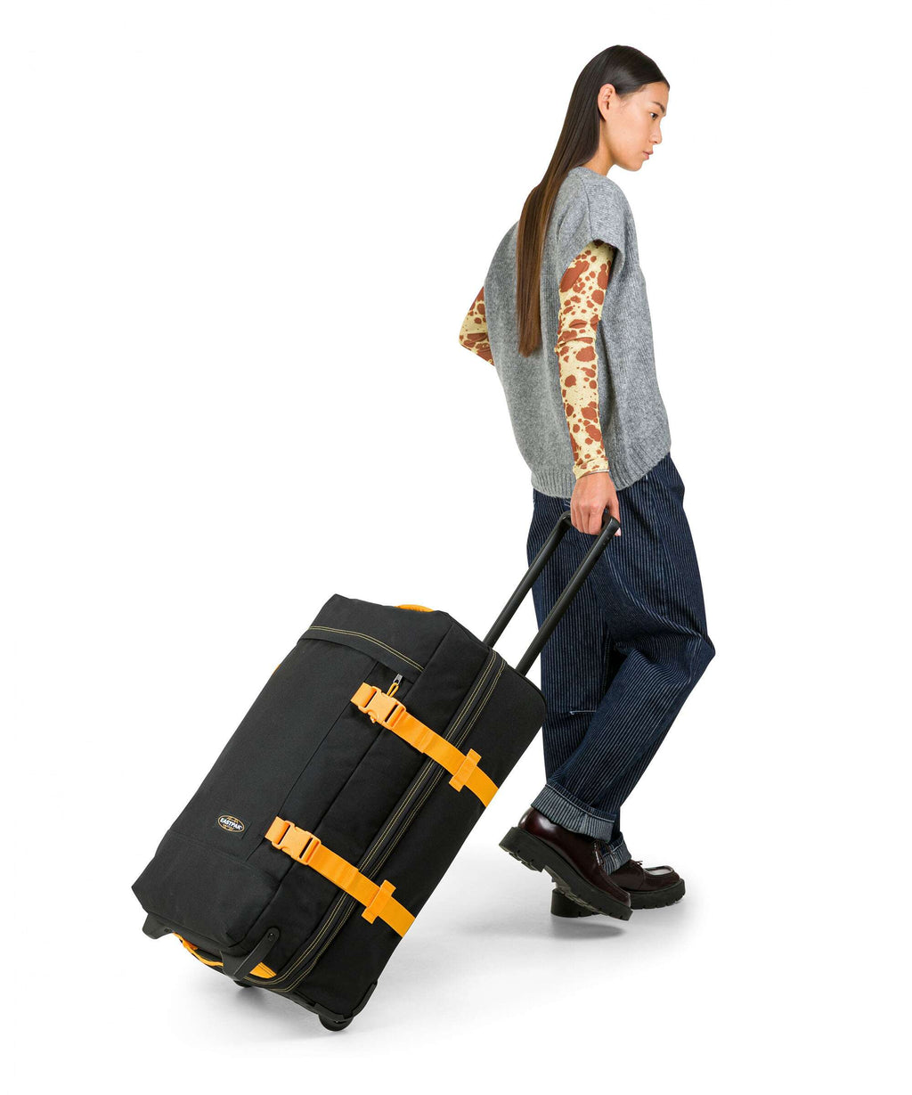 Eastpak Tranverz M Travel bag with wheels kontrast mango