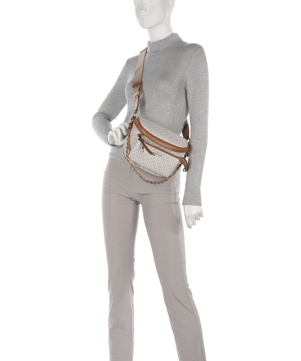 Michael Kors Slater Crossbody bag vanilla/acorn
