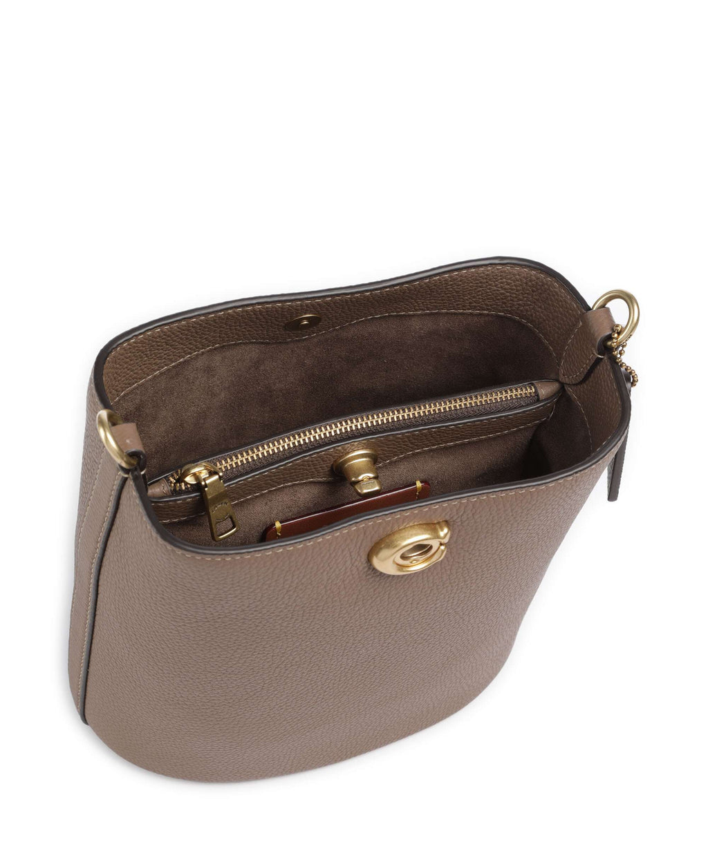 Coach Willow Soft 19 Hobo bag dark stone
