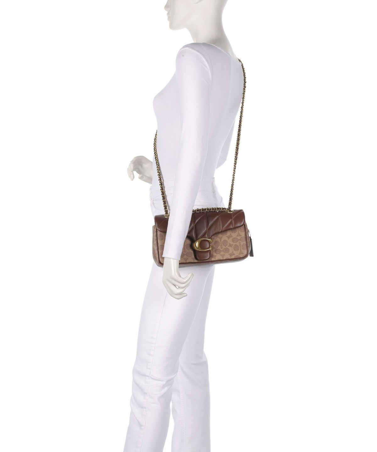 Coach Tabby Signature 26 Shoulder bag tan brown