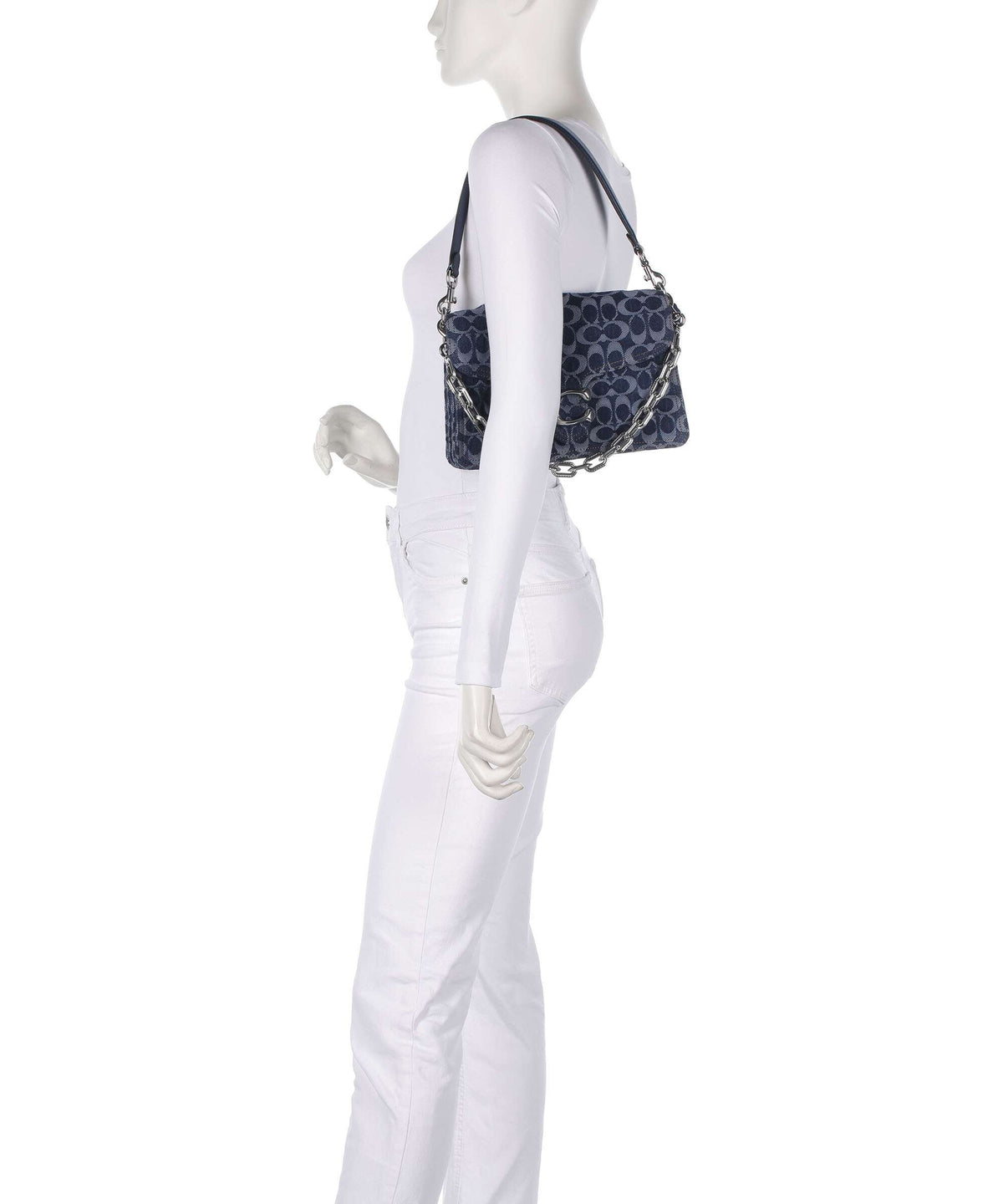 Coach Tabby Signature Chain Shoulder bag deep blue/multicolour