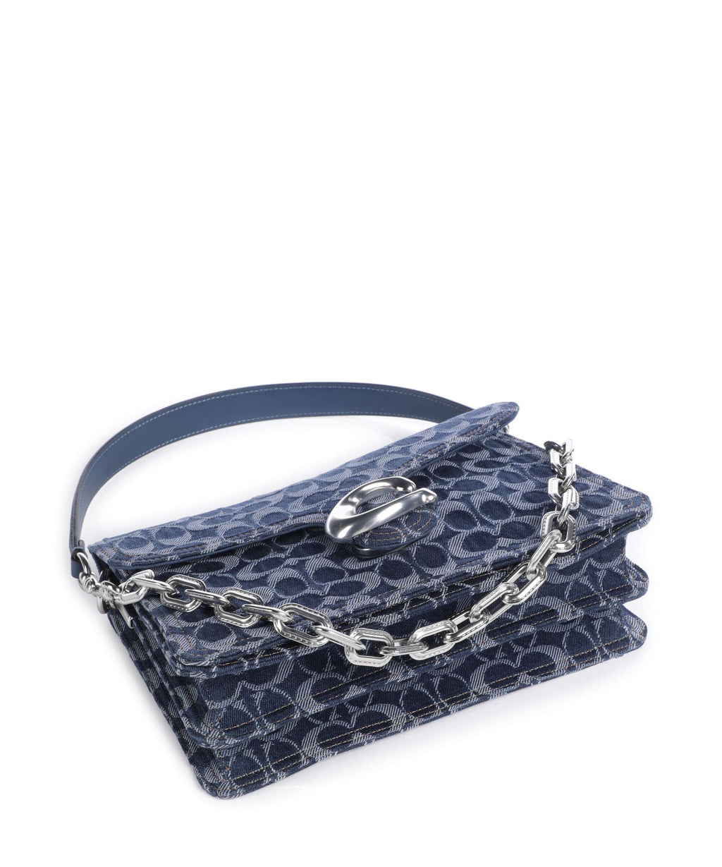 Coach Tabby Signature Chain Shoulder bag deep blue/multicolour