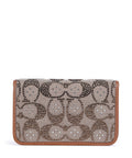 Coach Essential Crystal Signature Jacquard Wallet burnished amber