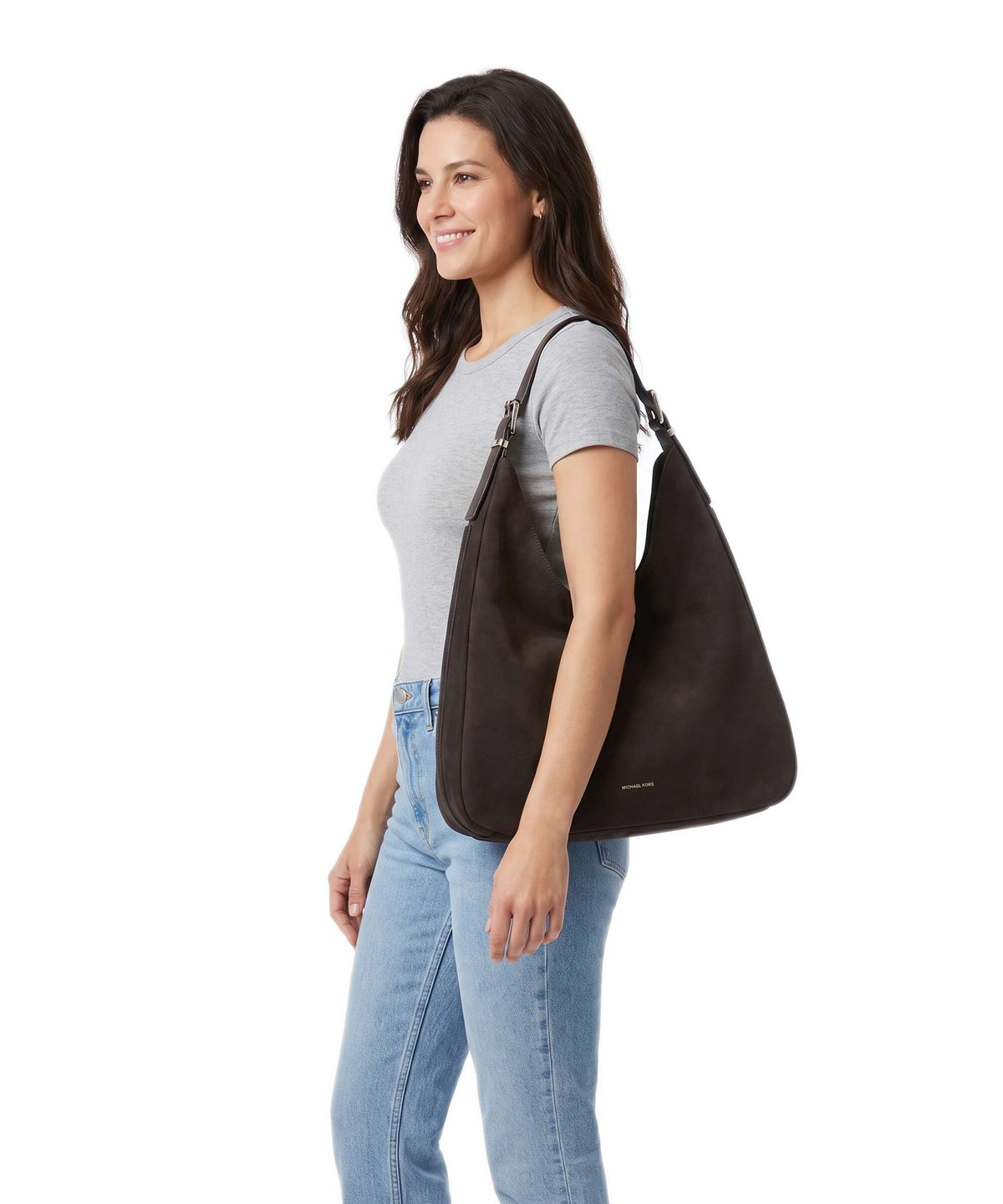 Michael Kors Nolita Large Hobo bag chocolate