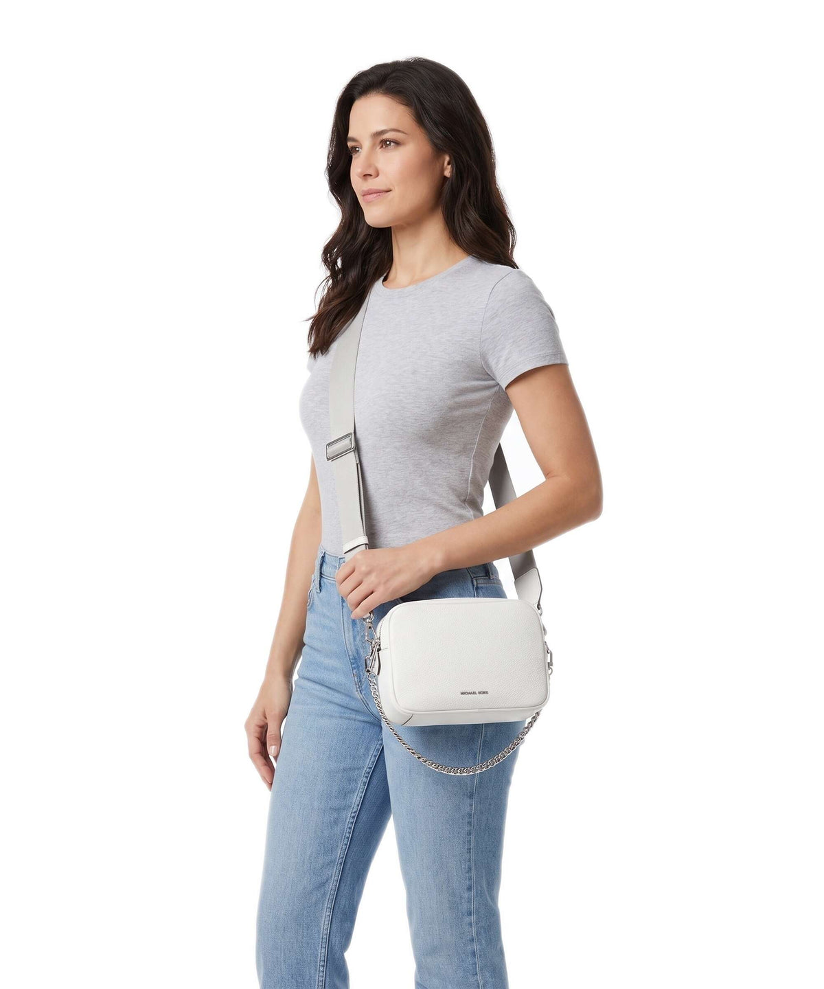 Michael Kors Bryant Medium Crossbody bag optic white