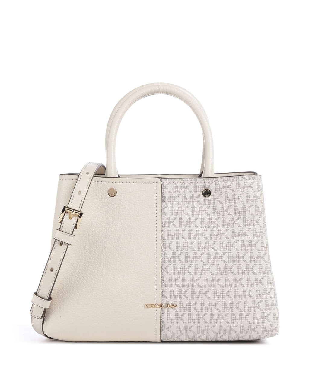Michael Kors Flora Medium Handbag van/cream