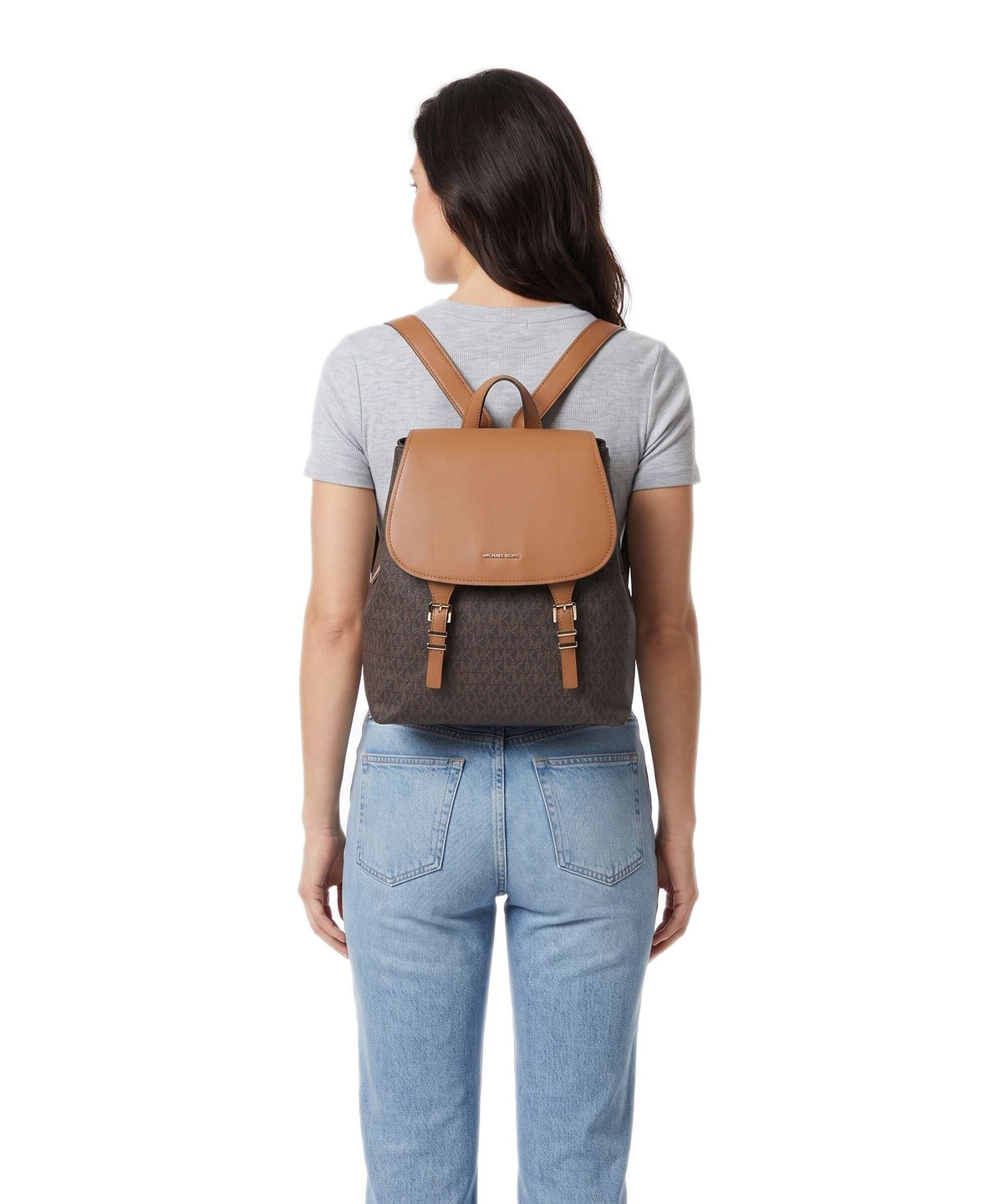 Michael Kors Quinn Medium Backpack brown/acorn