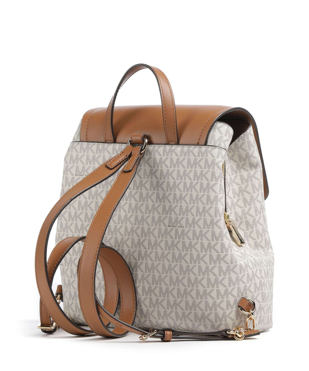 Michael Kors Tribeca Small Backpack vanilla/acorn