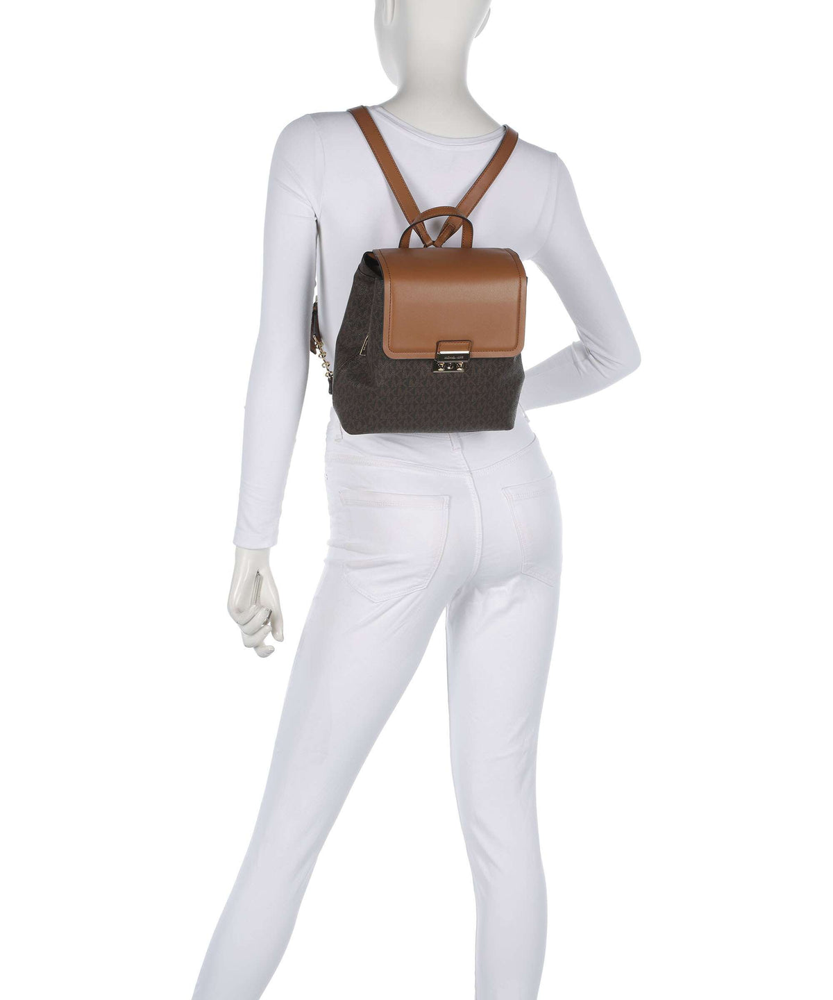 Michael Kors Tribeca Small Backpack brown/acorn